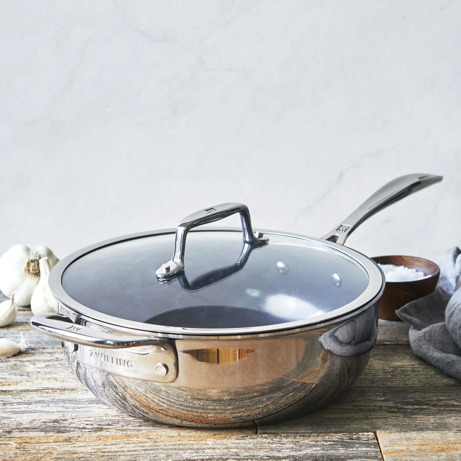 10-inch, Non-stick, Stainless Steel Ceramic Perfect Pan
