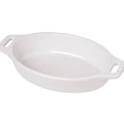 11-inch, Oval, Baking Dish, White