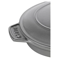 9-inch, Oval, Covered Baking Dish With Lid, Graphite Grey