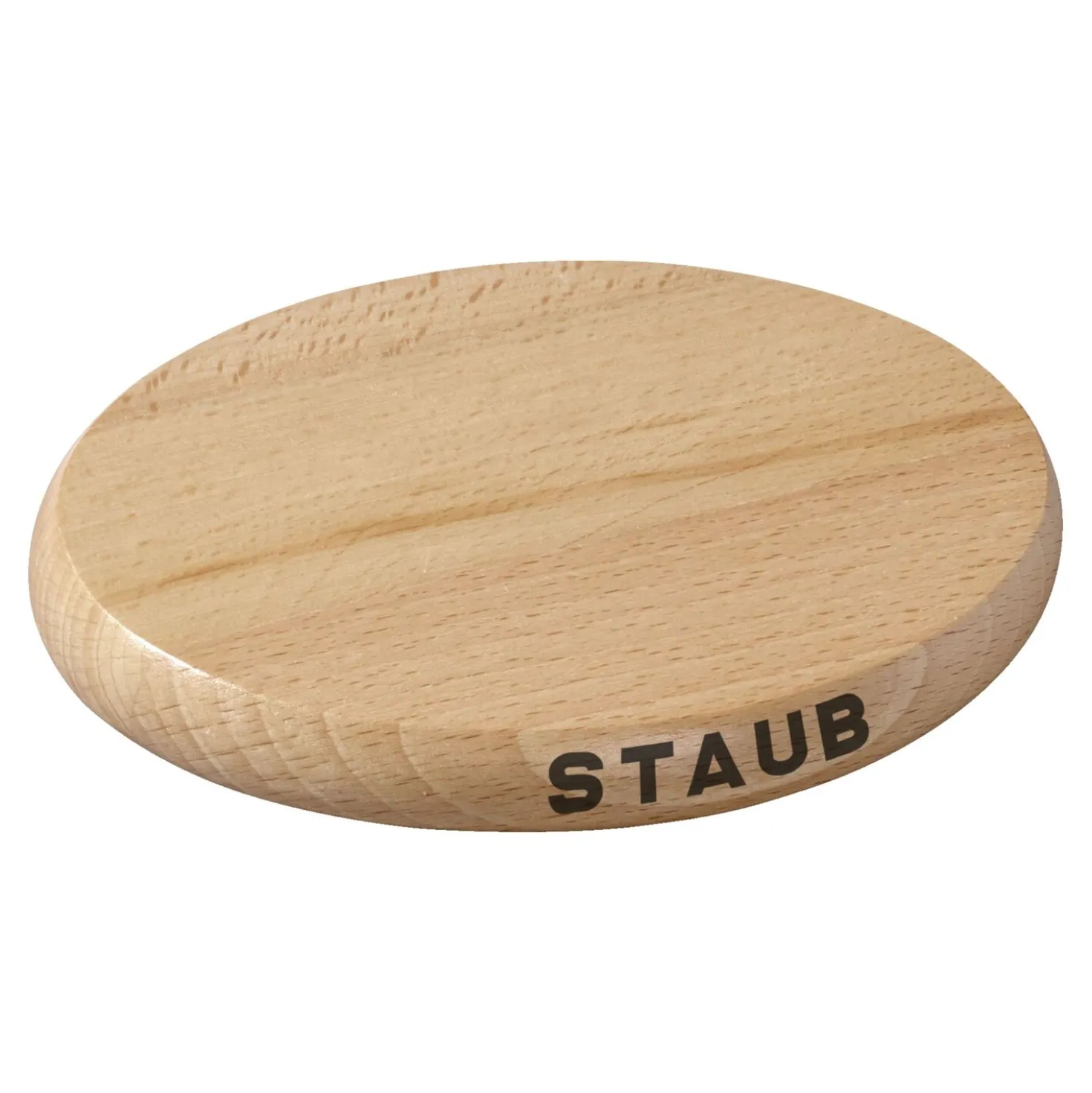 6-inch, Oval, Magnetic Wood Trivet, Brown