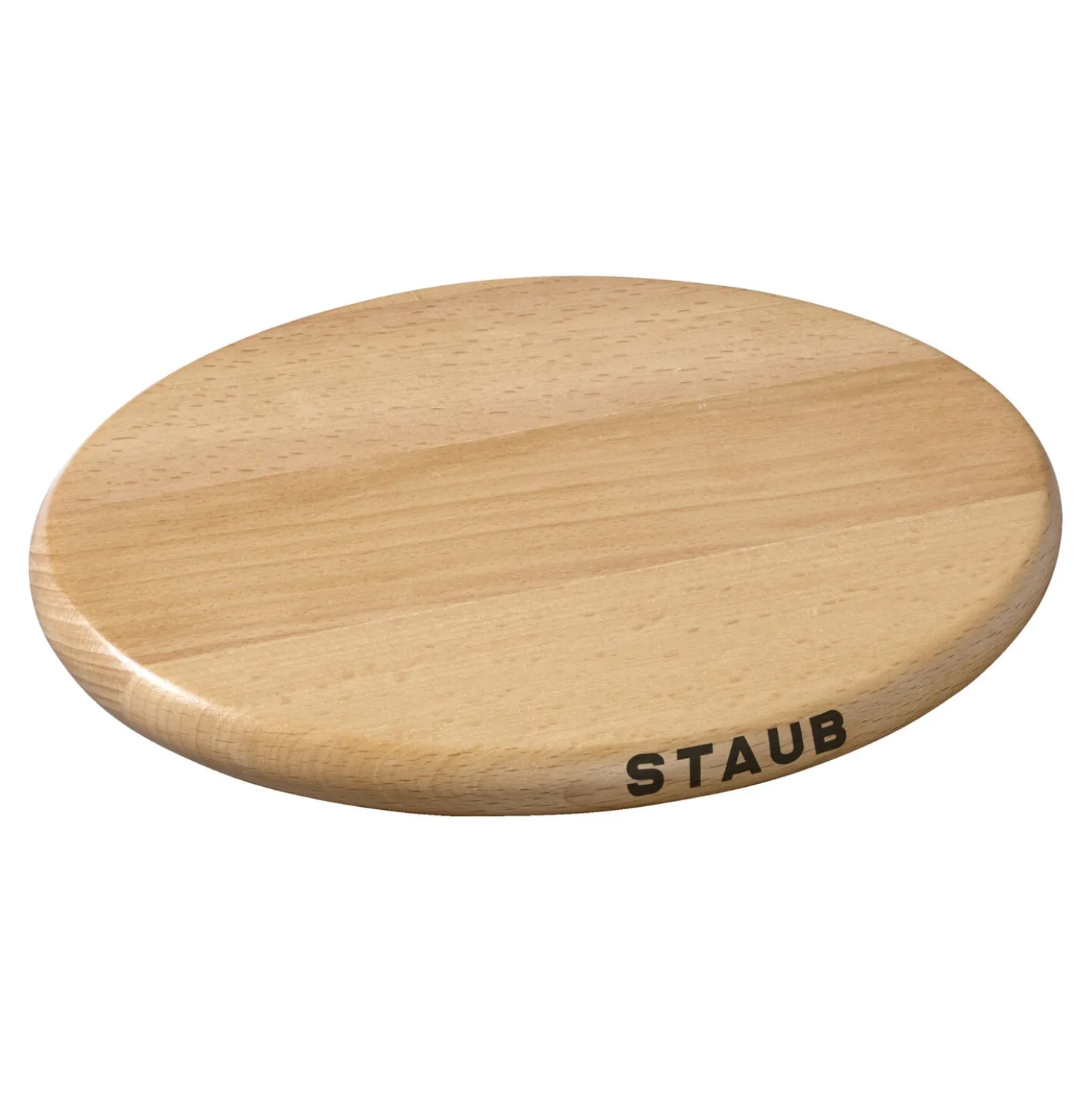 6-inch, Oval, Magnetic Wood Trivet, Brown