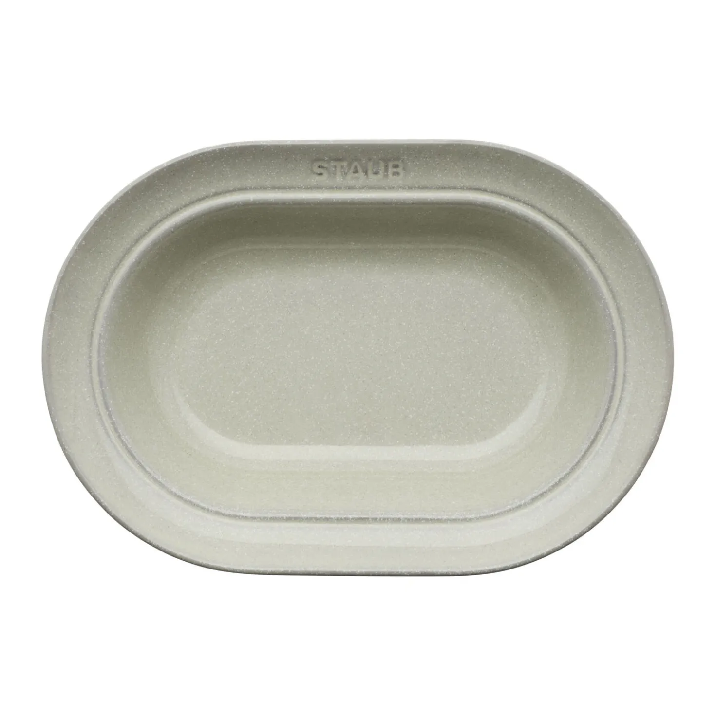 10-inch, oval serving dish, white