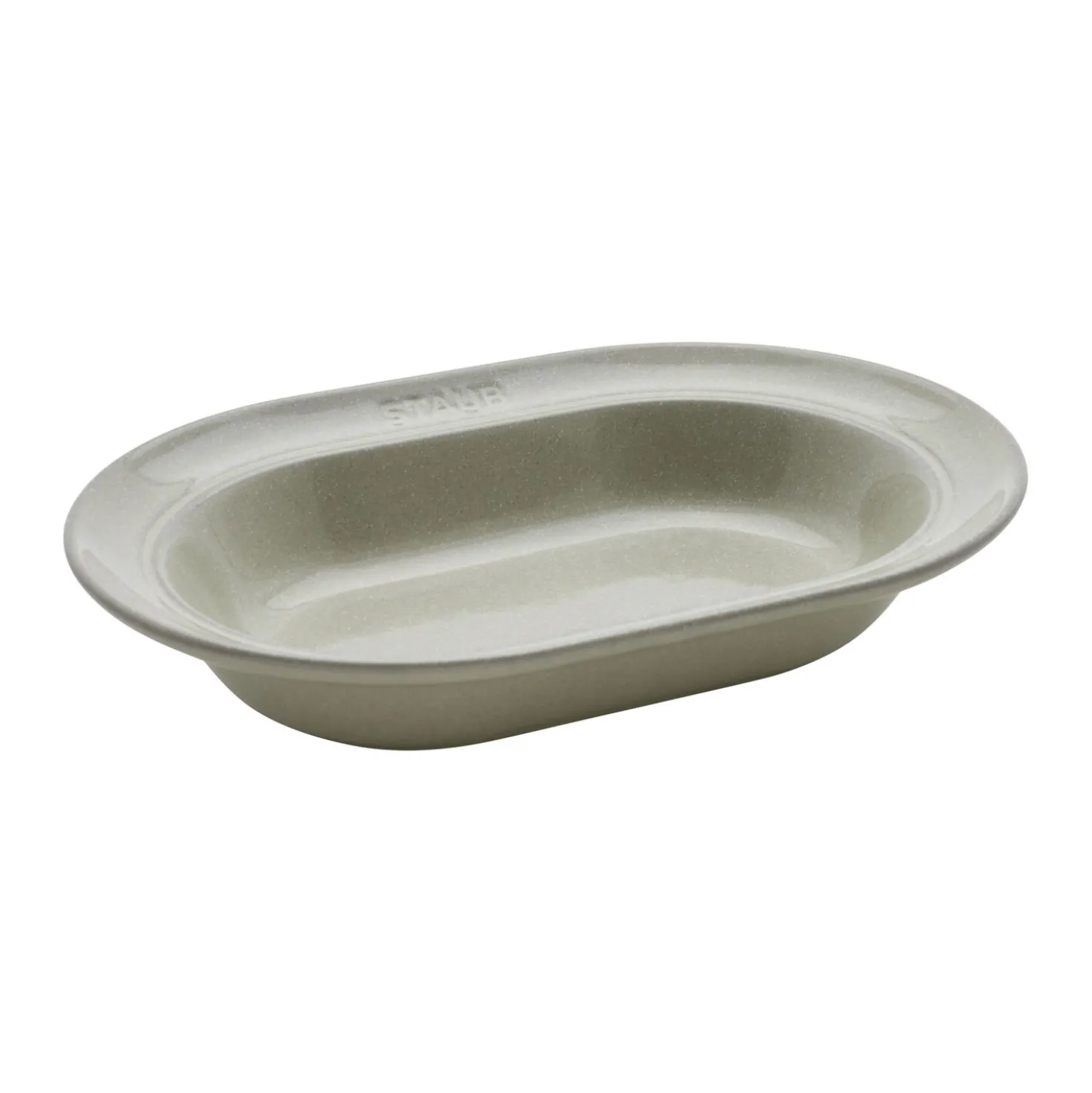 10-inch, oval serving dish, white