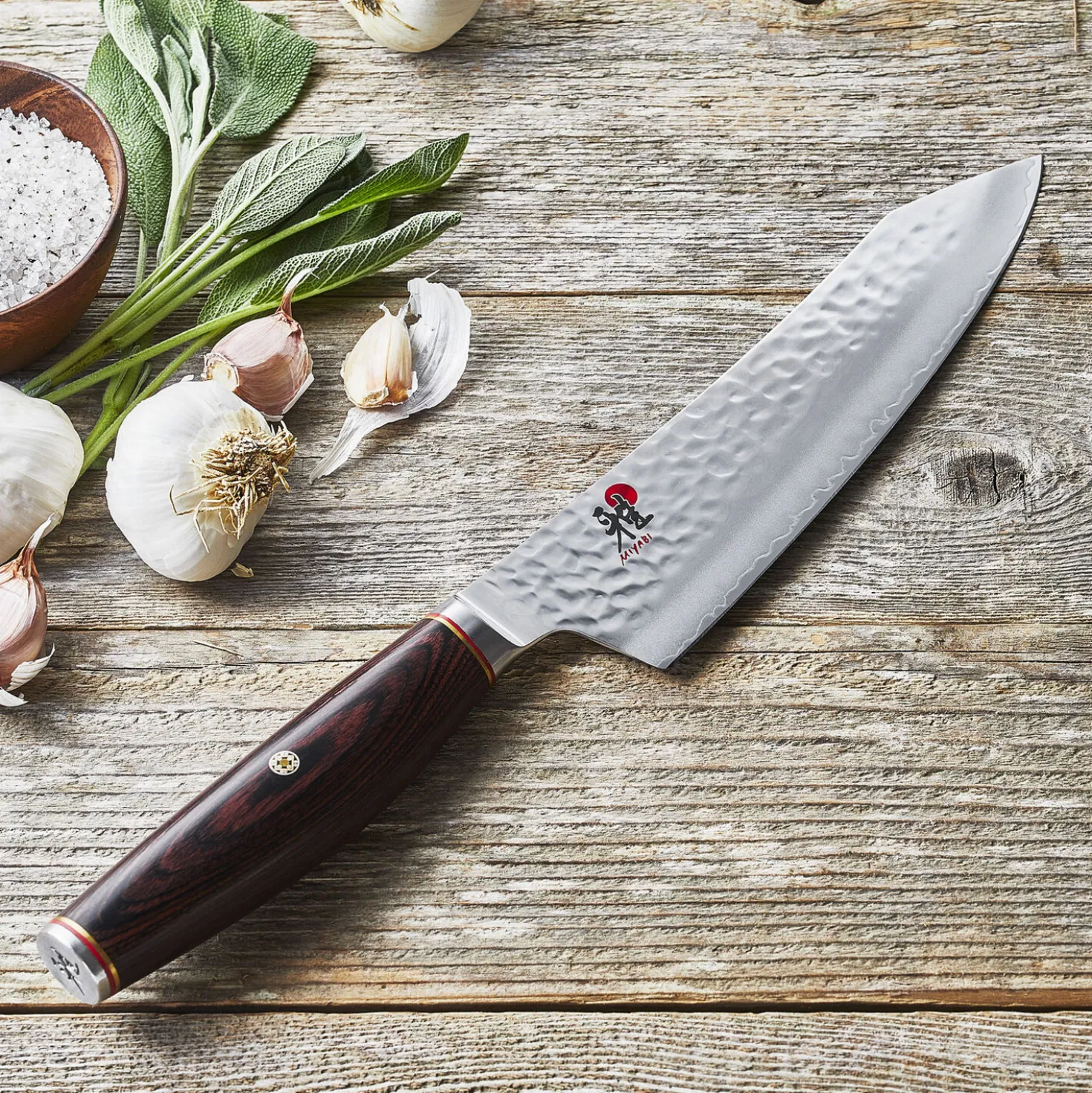 7-inch Rocking Santoku, Fine Edge