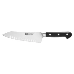 7-inch Rocking Santoku Knife, Hollow Edge