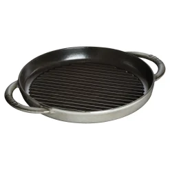 10-inch, Round Double Handle Pure Grill, graphite grey
