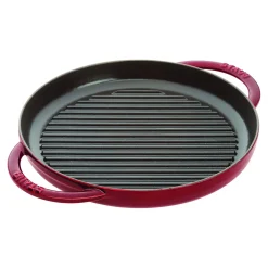 10-inch, Round Double Handle Pure Grill, grenadine