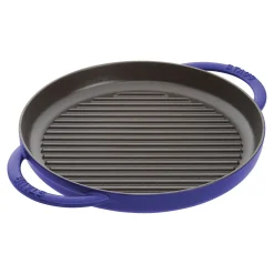 10-inch, Round Double Handle Pure Grill, dark blue