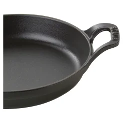 6-inch, Round, Gratin Baking Dish, Black Matte