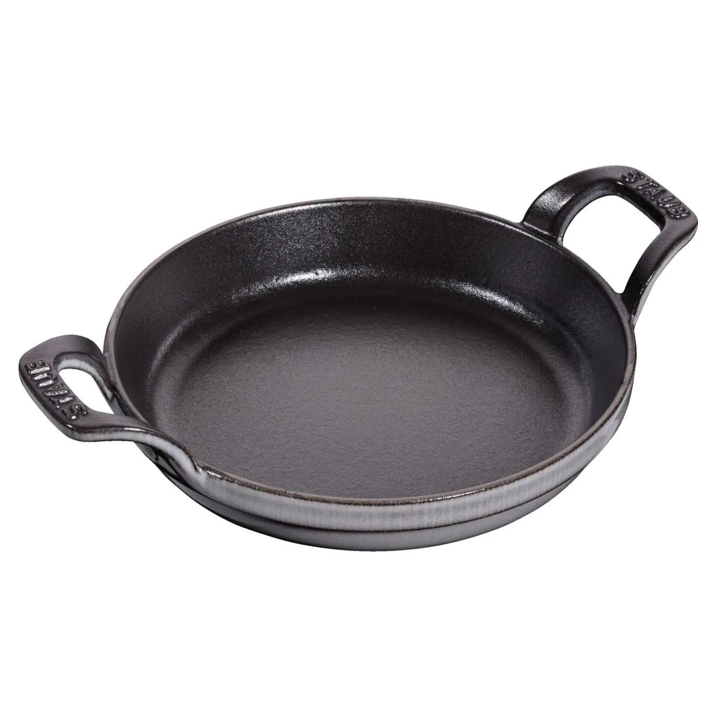 6-inch, Round, Gratin Baking Dish, Graphite Grey