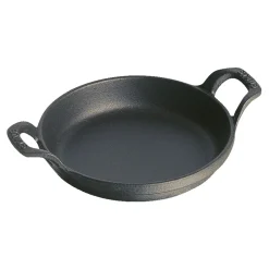4.5-inch, Round, Mini Gratin Baking Dish, Black Matte
