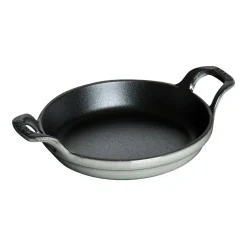 4.5-inch, Round, Mini Gratin Baking Dish, Graphite Grey