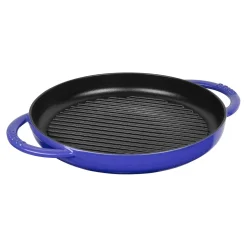10-inch, Round, Round Double Handle Pure Grill, Blueberry