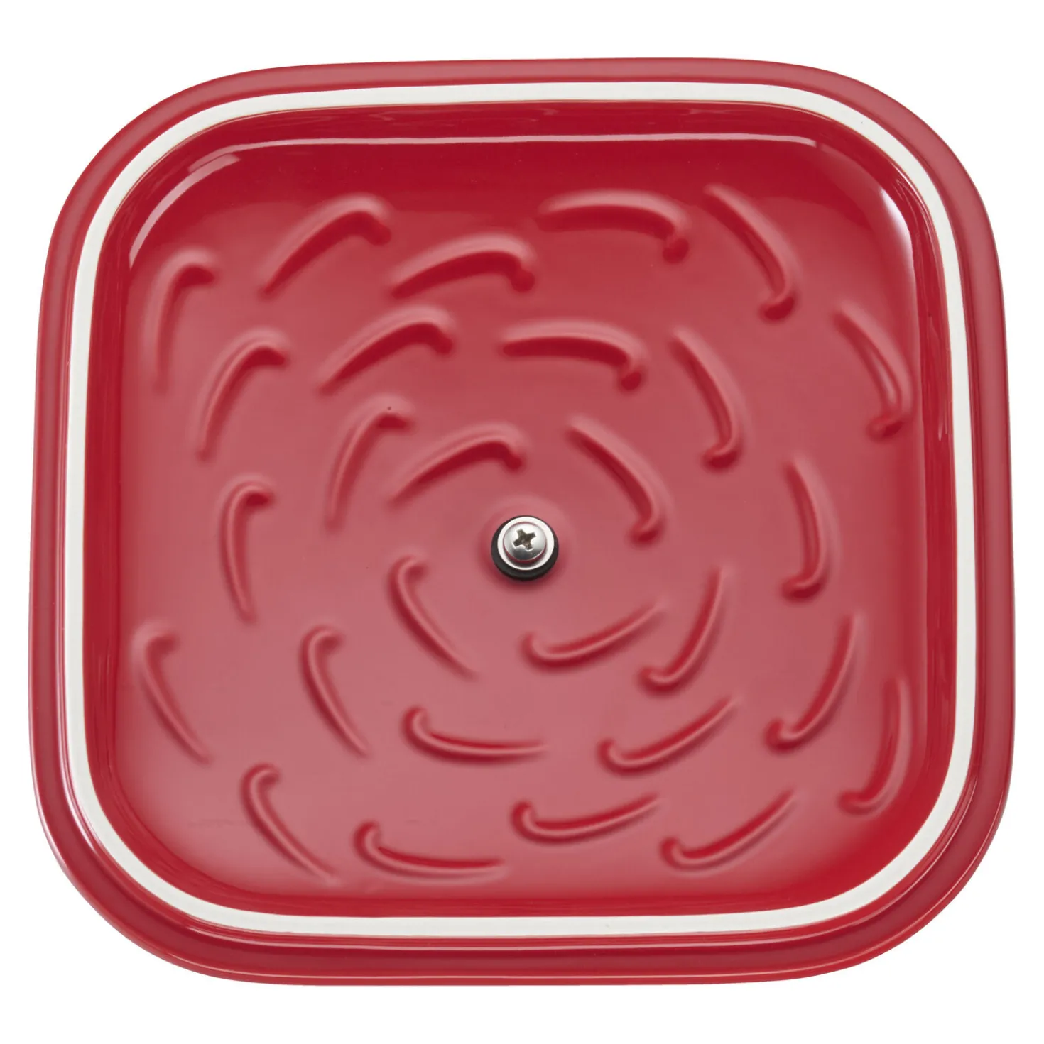 9-inch, Square, Covered Baking Dish, Cherry