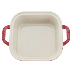 9-inch, Square, Covered Baking Dish, Cherry