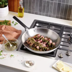 12-inch, Stainless Steel, Frying Pan