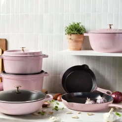 11-inch, Traditional Deep Skillet, Pink Peony