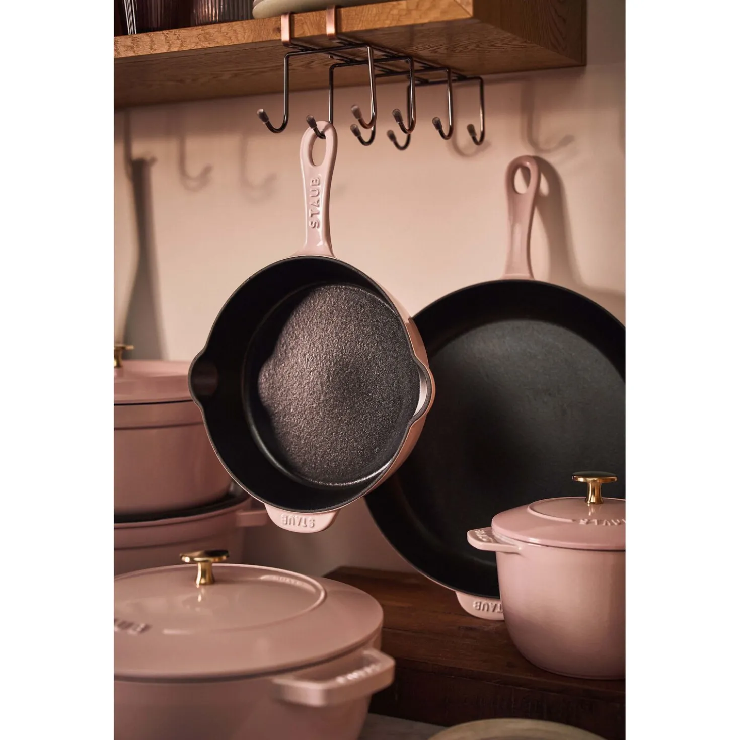11-inch, Traditional Deep Skillet, Pink Peony