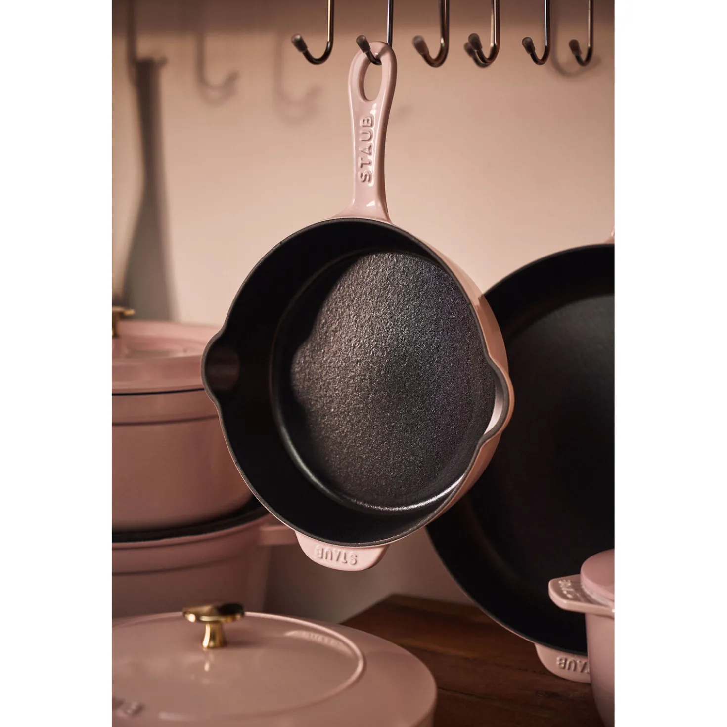 11-inch, Traditional Deep Skillet, Pink Peony