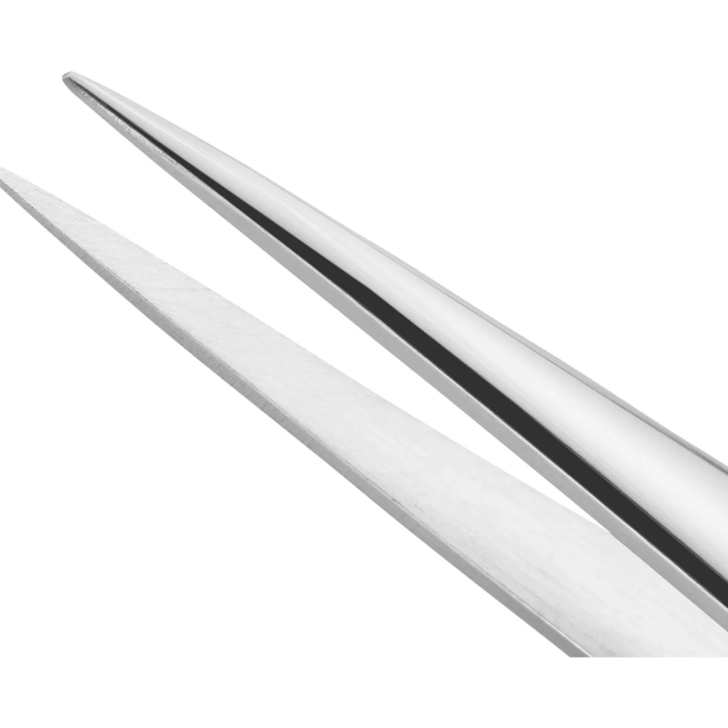 3.5-inch Tweezers - Stainless Steel Shiny, Pointed