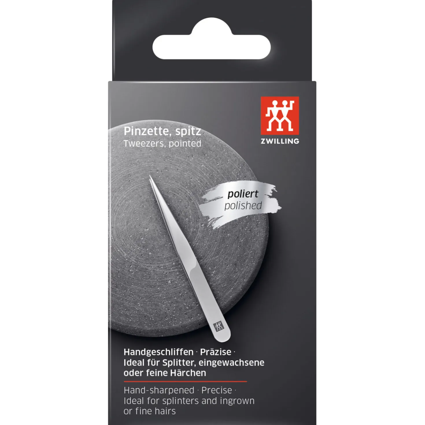 3.5-inch Tweezers - Stainless Steel Shiny, Pointed