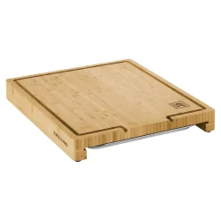 15.5-inch x 12-inch Cutting Board With Tray, Bamboo