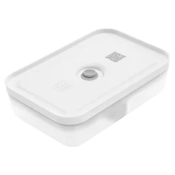 L Flat, Vacuum Lunch Box, Plastic, Semitransparent-grey