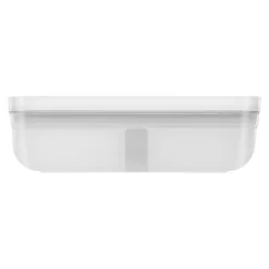 L Flat, Vacuum Lunch Box, Plastic, Semitransparent-grey