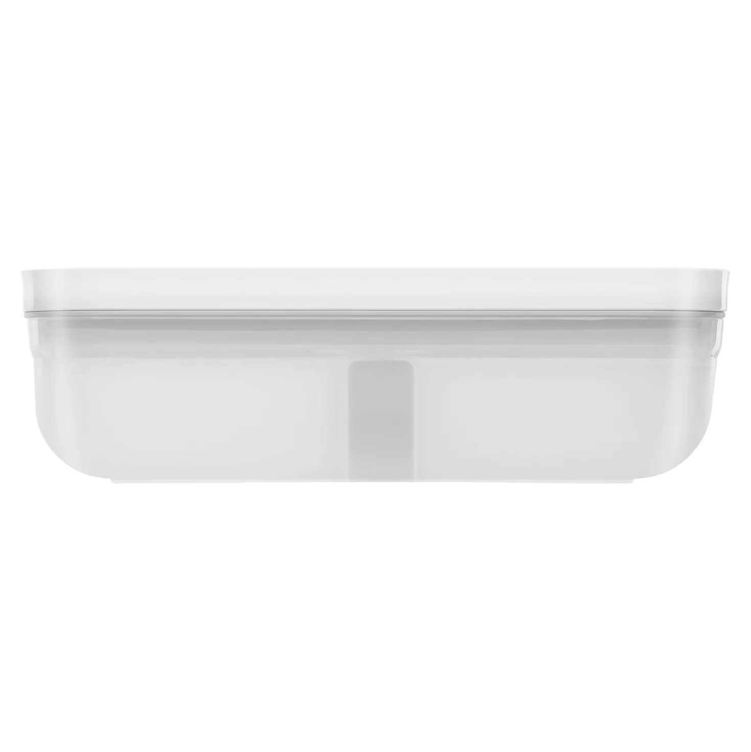 L Flat, Vacuum Lunch Box, Plastic, Semitransparent-grey