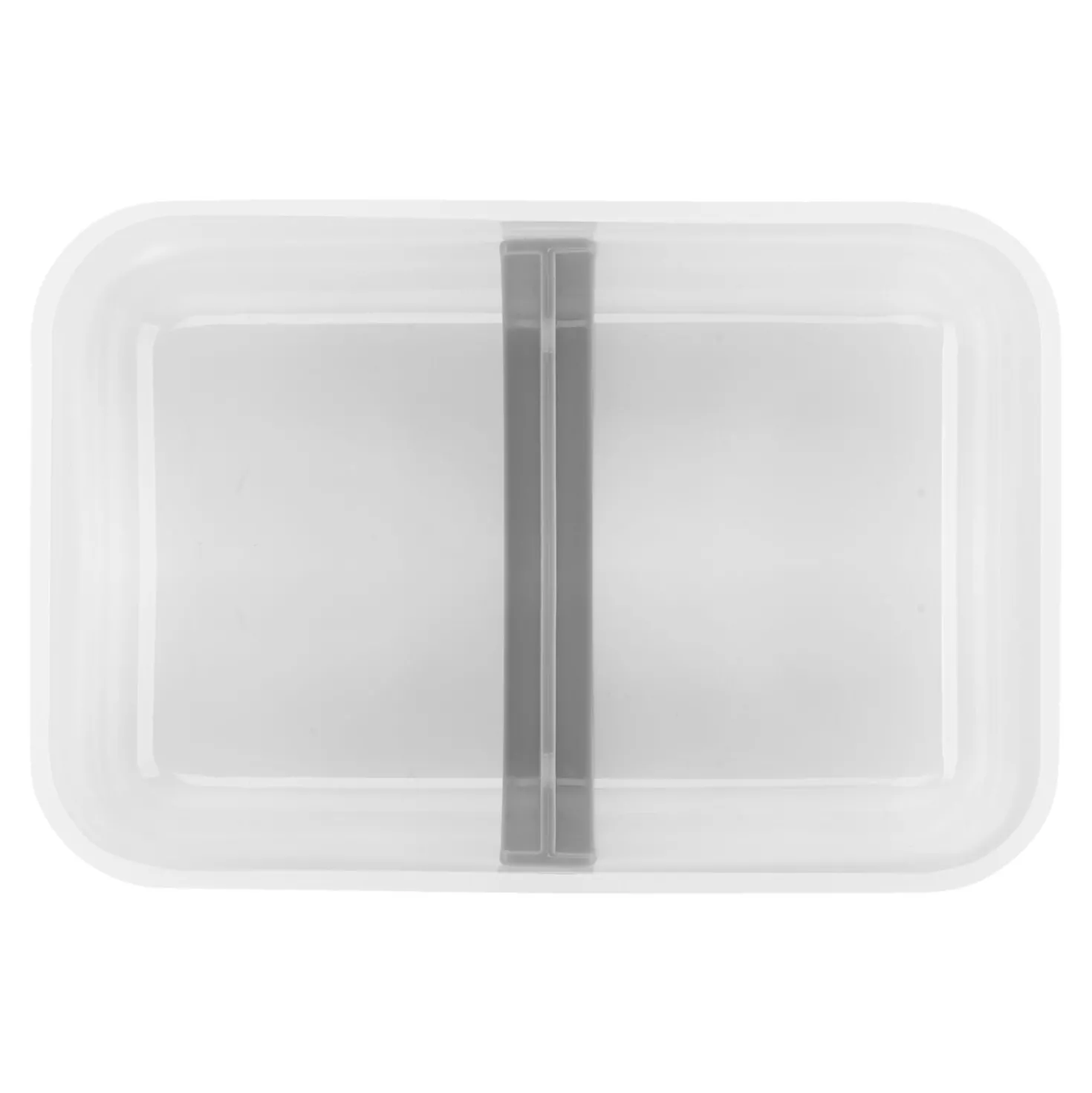 L Flat, Vacuum Lunch Box, Plastic, Semitransparent-grey