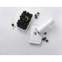 M, Vacuum Container, Plastic, Semitransparent-grey