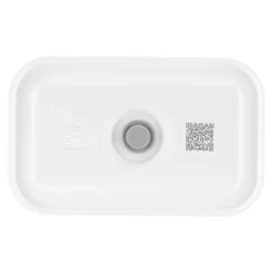 M, Vacuum Lunch Box, Plastic, Semitransparent-grey
