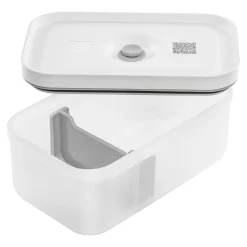 M, Vacuum Lunch Box, Plastic, Semitransparent-grey