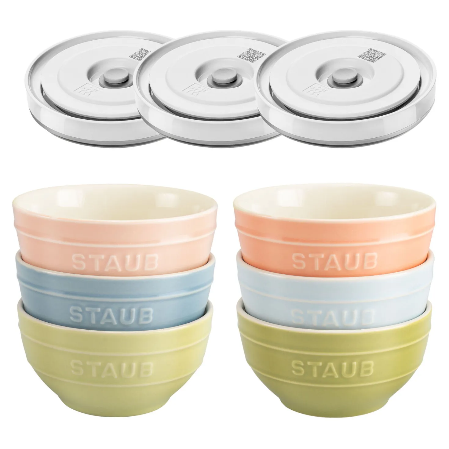 Macaron Bowl set with Vacuum Lid