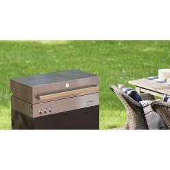 Natural gas grill, black matte