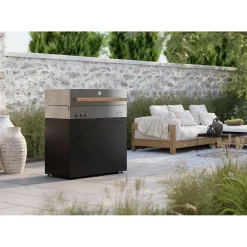 Natural gas grill, black matte