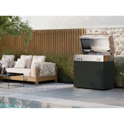 Natural gas grill, black matte