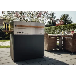 Natural gas grill, black matte