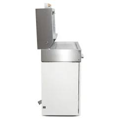 Natural gas grill, ivory-white