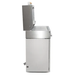 Natural gas grill, light grey