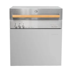 Natural gas grill, light grey