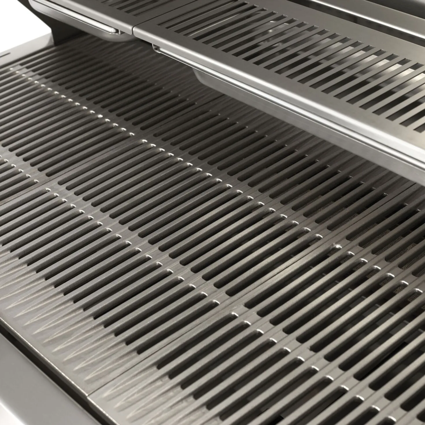 Natural gas grill, light grey