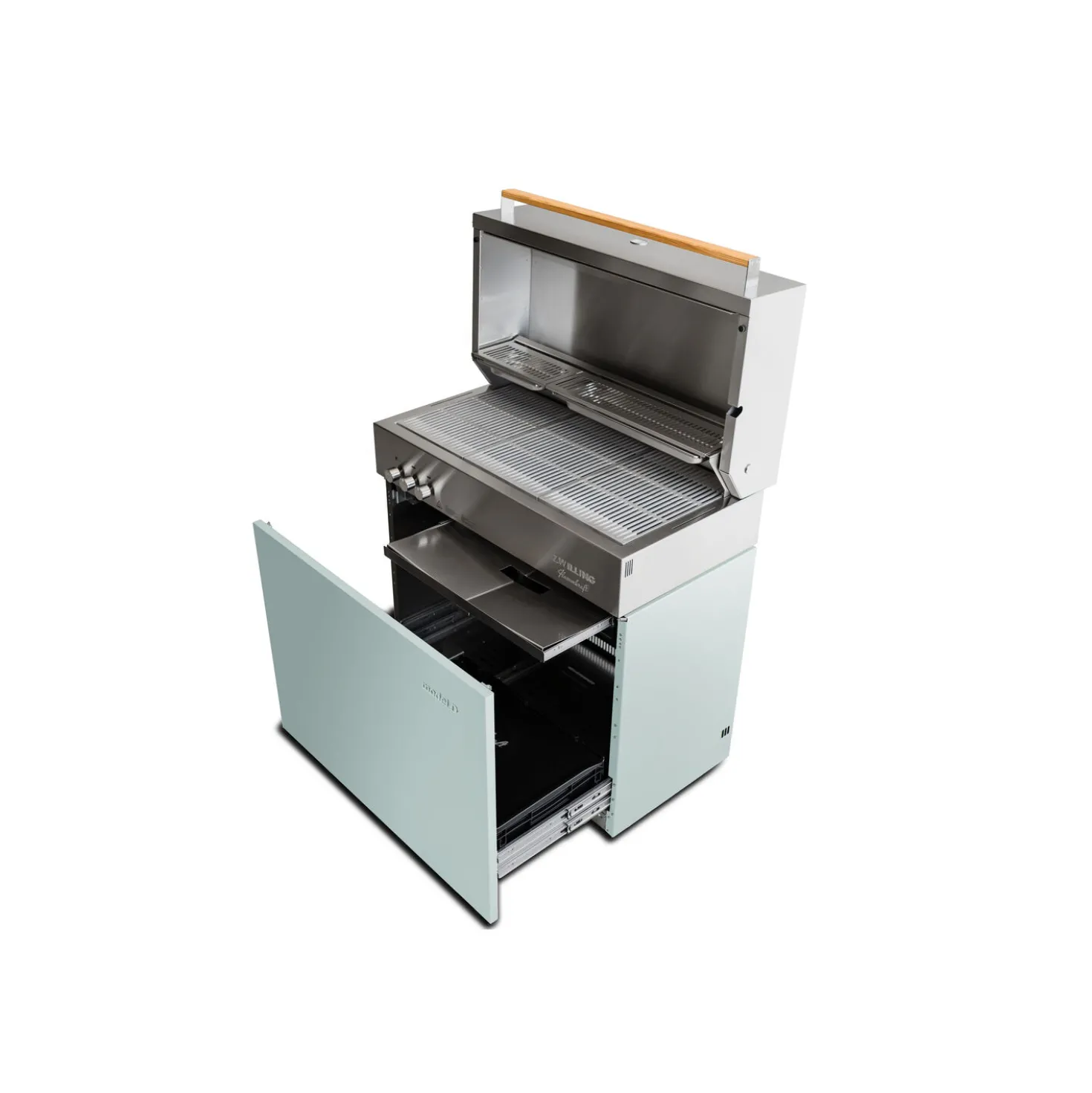 Natural gas grill, pool