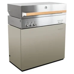 Natural gas grill, taupe