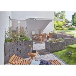 Natural gas grill, taupe