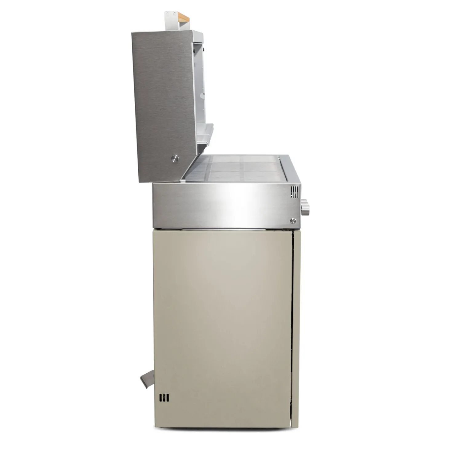 Natural gas grill, taupe