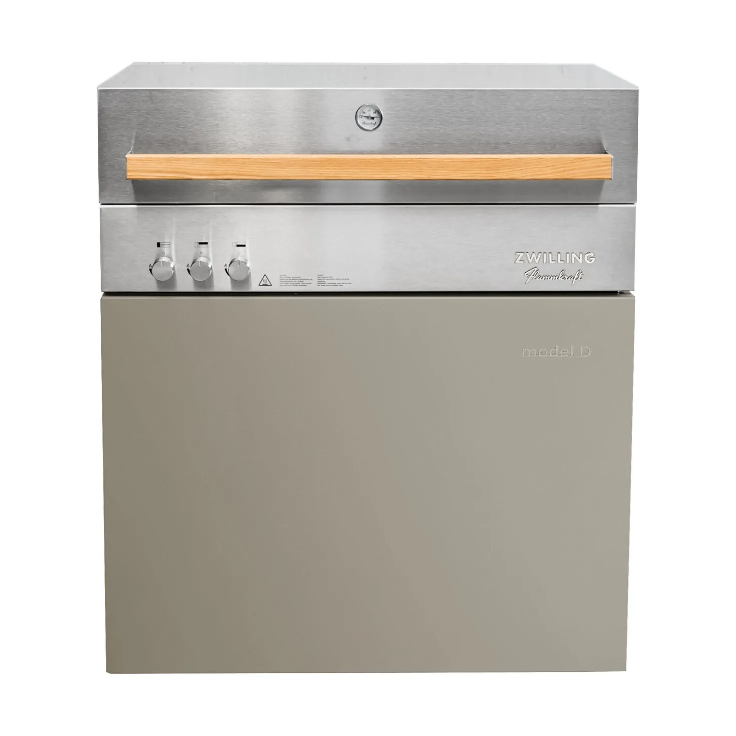 Natural gas grill, taupe