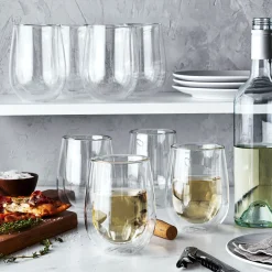 10-oz / 8-pc Stemless White Wine Glass Set