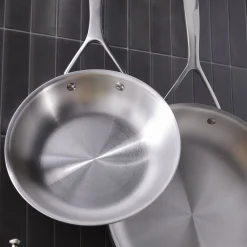 2-pc, 18/10 Stainless Steel, Frying Pan Set