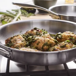 2-pc, 18/10 Stainless Steel, Frying Pan Set